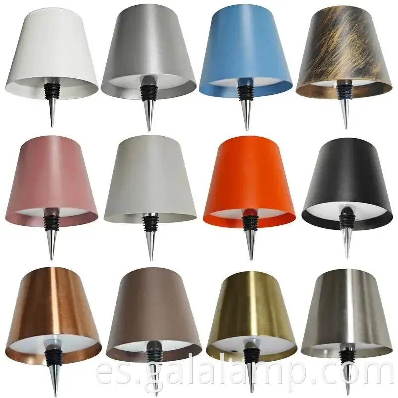 Lámpara de tapón de botella de vino ambiental LED de control de tacto premium